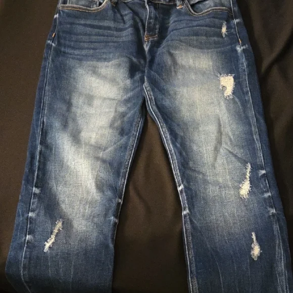 KANCAN  Distressed Blue Jeans - Picture 2 of 7